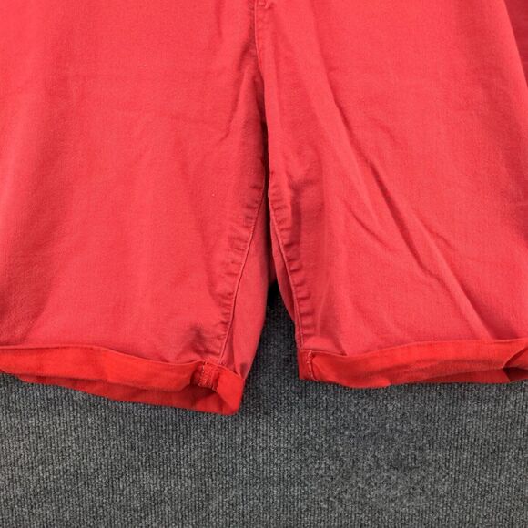 D. Jeans Womens Jean Shorts Red Size 22W 5 Pocket Cotton Blend - Picture 7 of 11